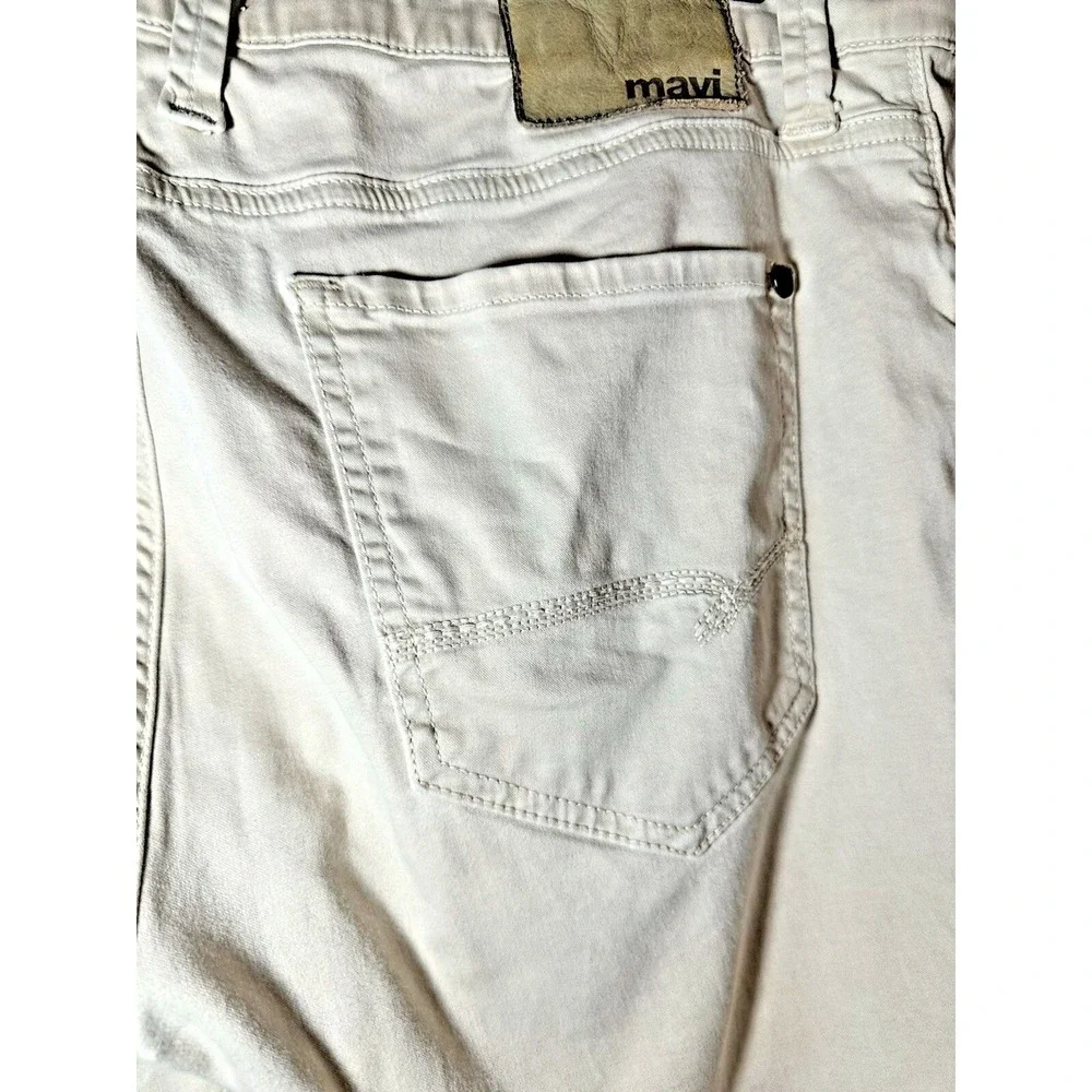 Mavi Jeans Pants Mens 38x32 Beige Chino Zach Straight Leg Stretch Casual Work